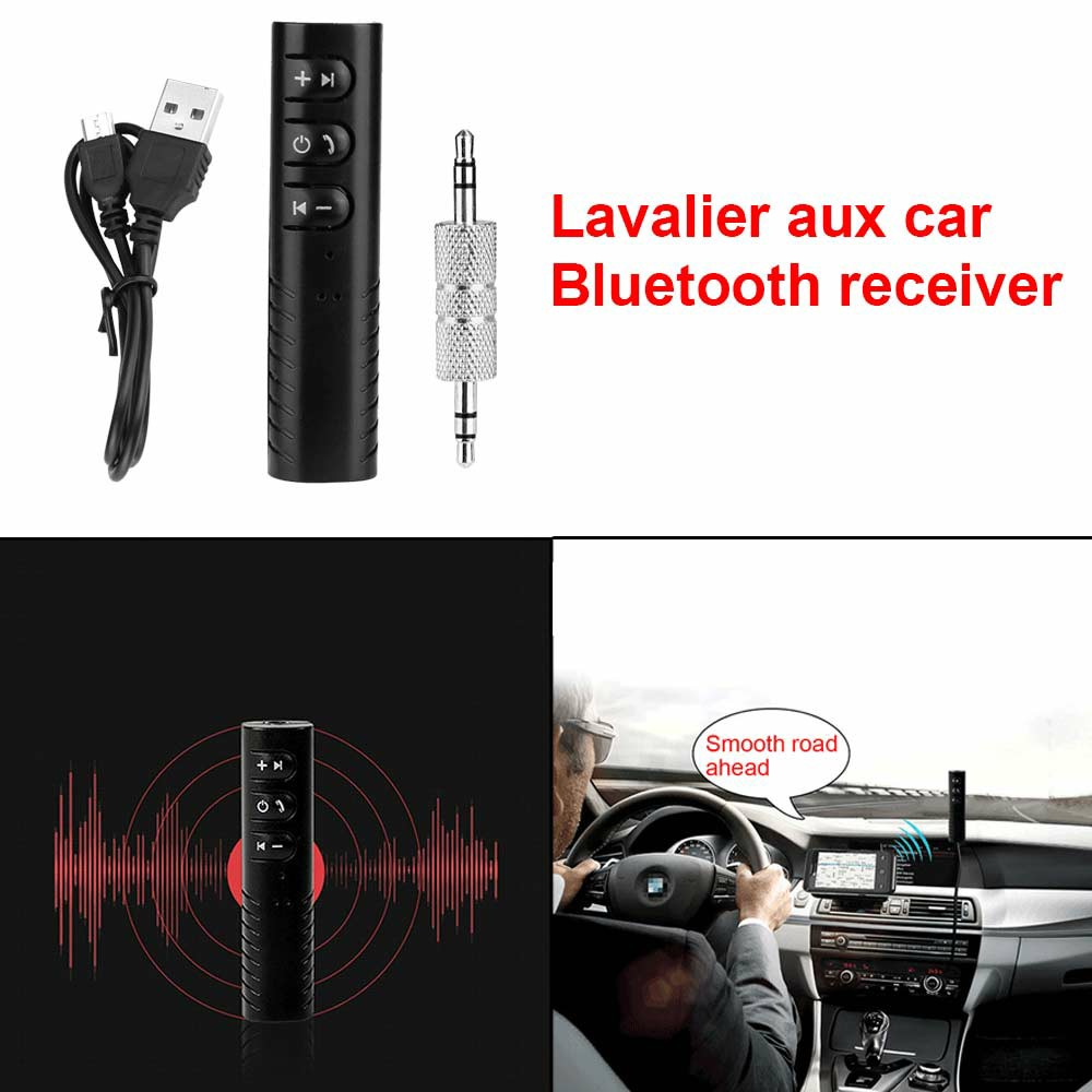 3.5mm Jack Wireless Bluetooth4.2 Receiver Audio Adapter Car AUX Headphones Speaker
