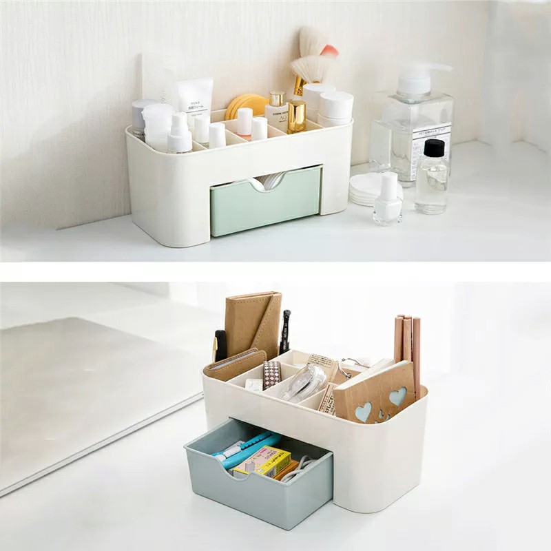 Drawer Cosmetic Make Up Organizer Box Desktop Sundries Storage Box