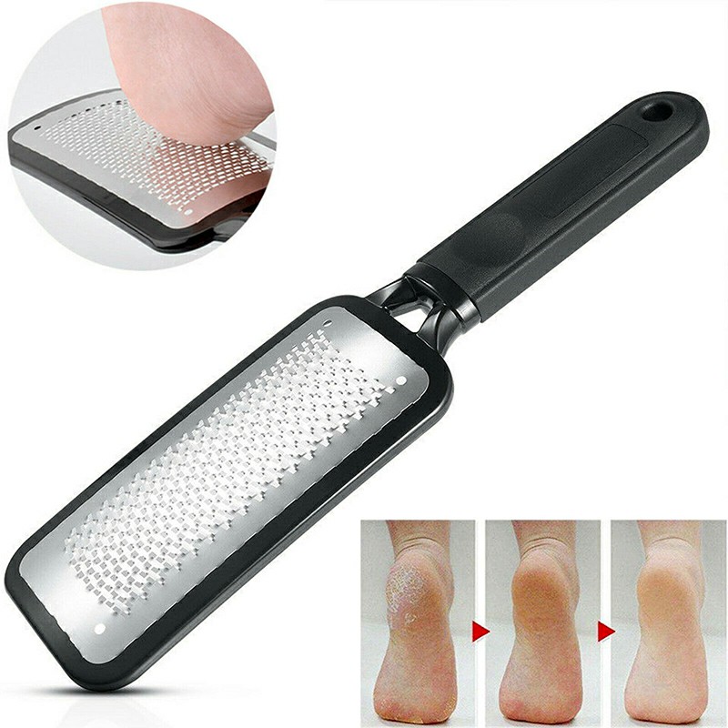 Microplane Foot Rasp Pedicure Callus Exfoliating Remover Hard Dead Skin Scrubber Black