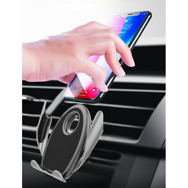 Car Phone Holder Gravity Sensing Lazy Mobile Phone Clip 360 Degree Rotation Hands-free