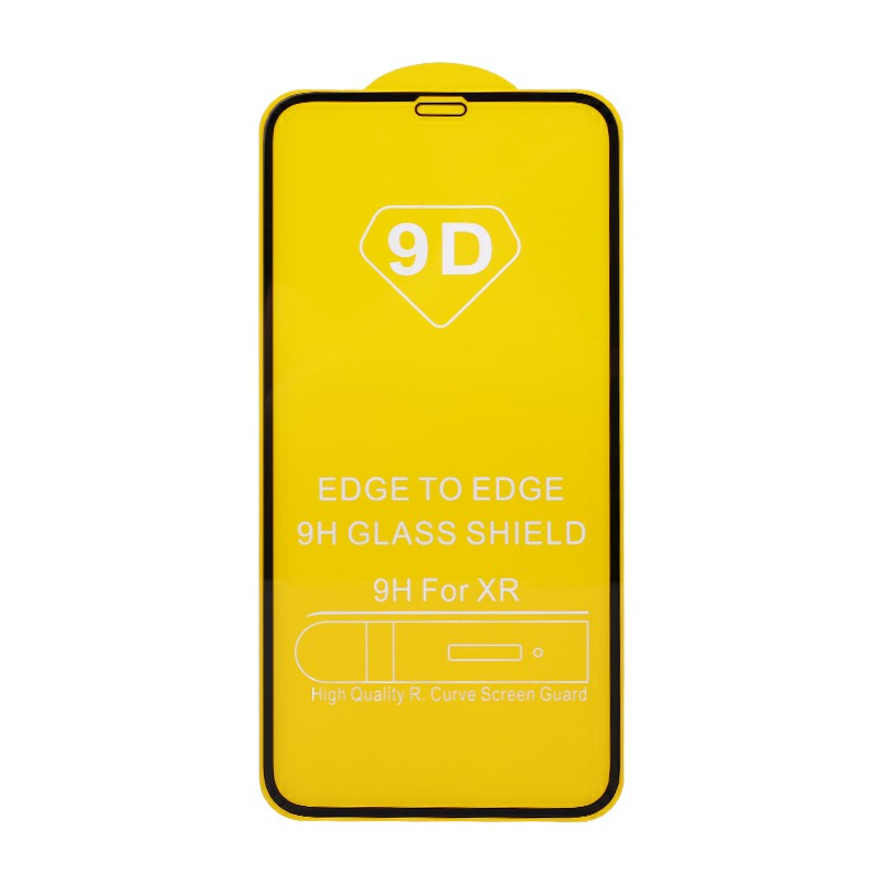 Full Cover Screen Protector Screen Protective Film Tempered Glass for iPhone XR - Black