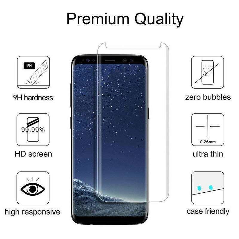 Phone Narrow Edge Screen Protector Film Tempered Glass Screen Protective Film for Samsung Galaxy S8