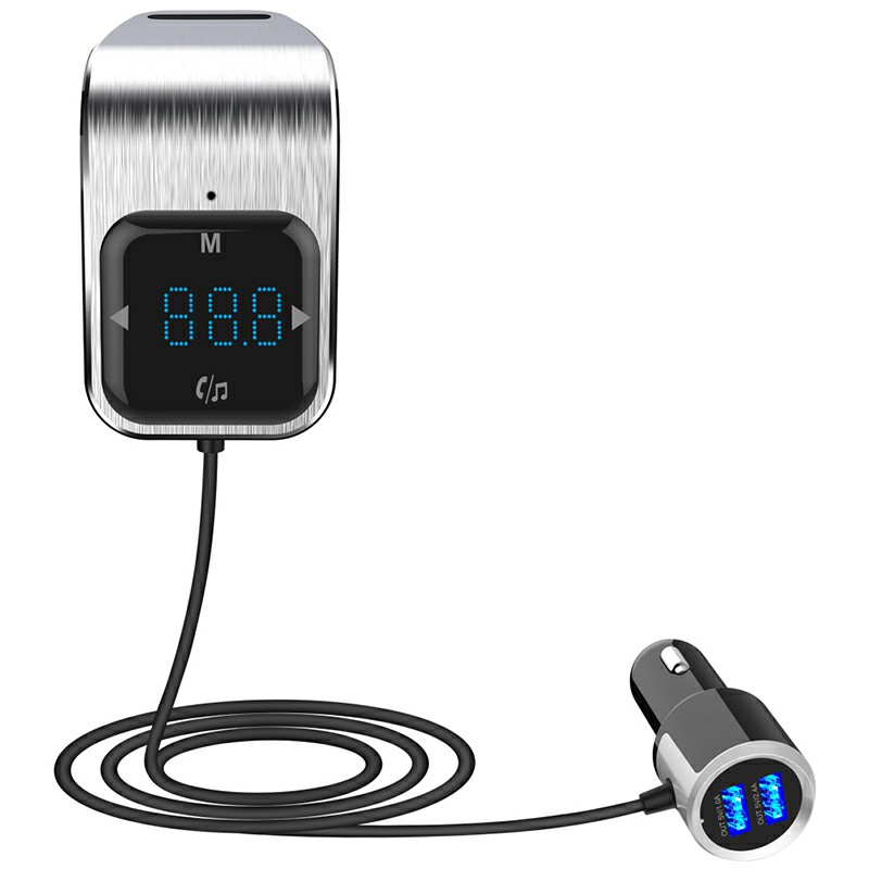 BC39 Car Bluetooth MP3 Music Player Dual USB Hands-Free Call FM Transmitter