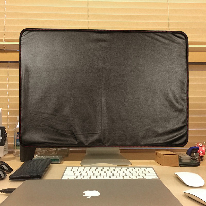 Home Computer Desktop Dust Cover Applicable with Pocket for Apple iMac 27 inch