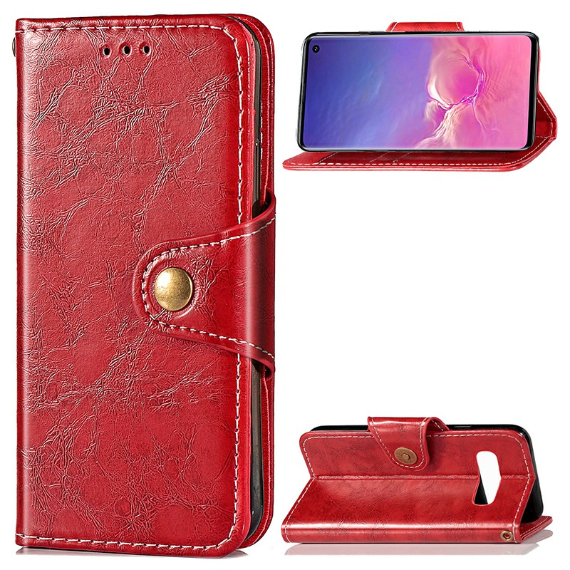 Wallet Flip Stand Cover Phone Case PU Leather Full Cover for Samsung Galaxy S10e