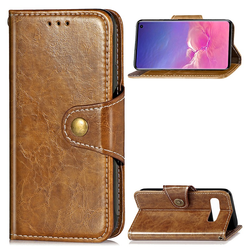 Wallet Flip Stand Cover Phone Case PU Leather Full Cover for Samsung Galaxy S10