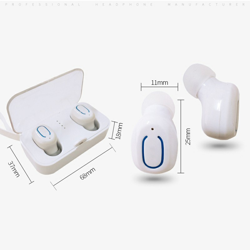TI8S Mini TWS Wireless In-ear Stereo Bluetooth 5.0 Earphones Earbuds Headset Headphones