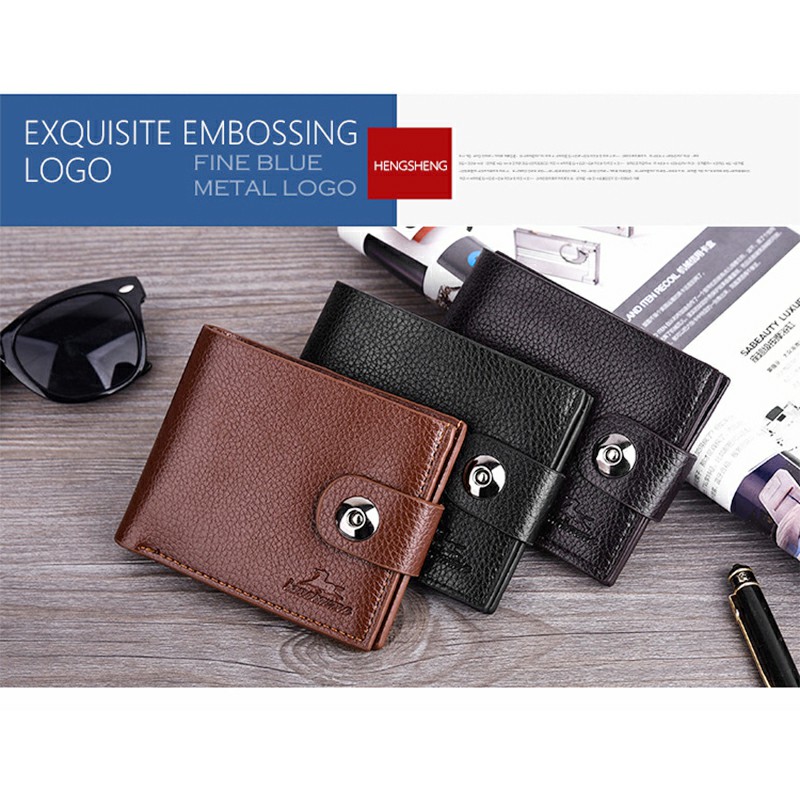 Business Vintage Leather Soft Wallet Coins Pocket Credit Card Holder Fashion Purse for Men