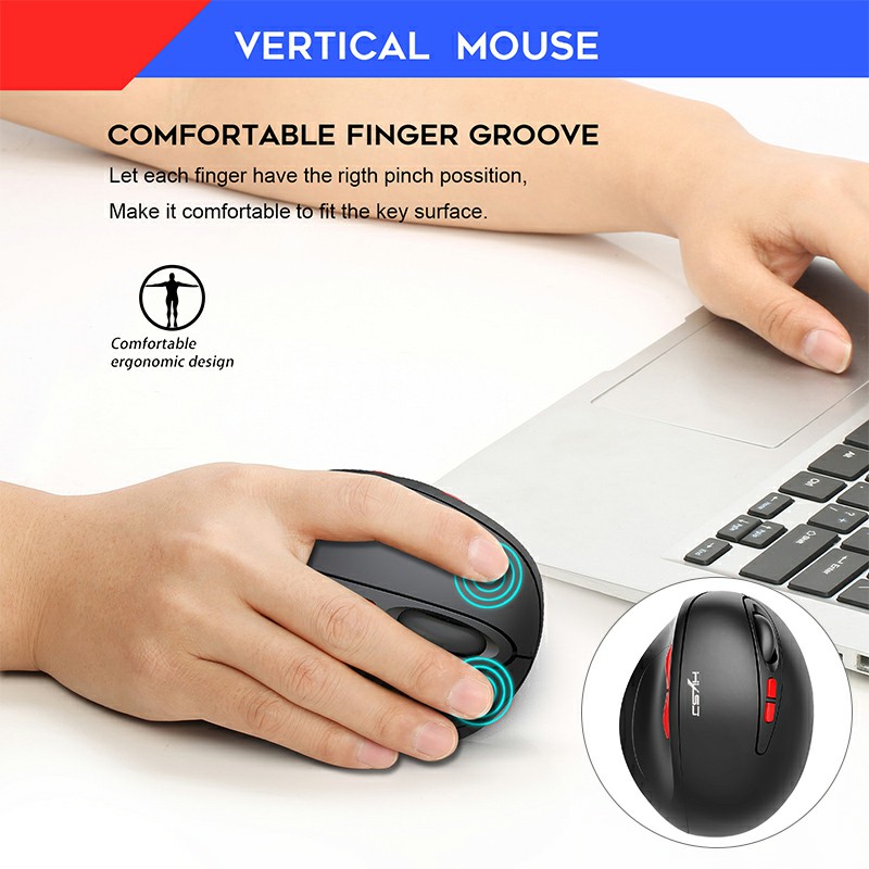T31 2.4G Wireless USB Rechargeable Mouse 2400DPI Optical Mini Portable Mobile with USB Receiver