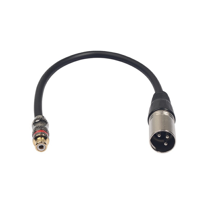 TR026K17-03 XLR Male Jack to RCA Female Copper Socket Audio Cable - 0.3m