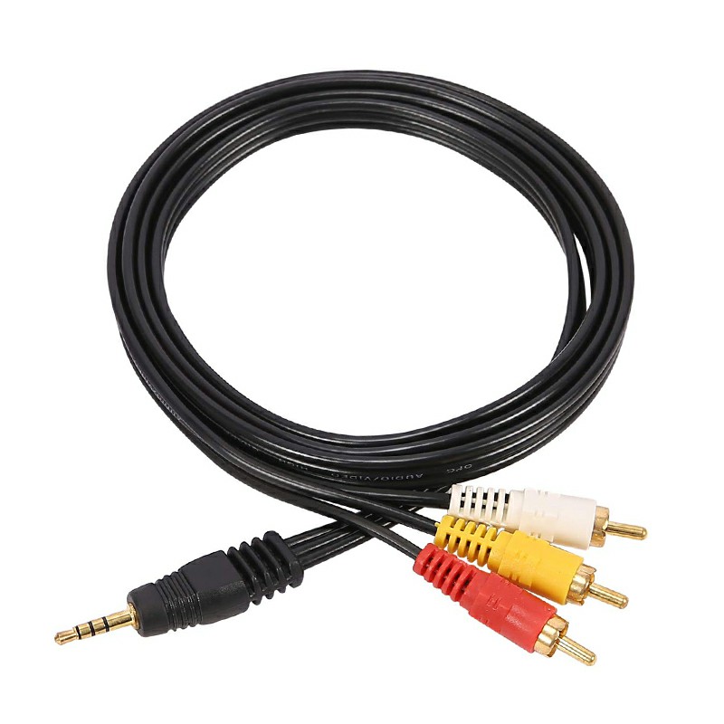 3 RCA to 3.5mm Audio Cable AUX Cable Connector Wire for Camcorder - 1.5m