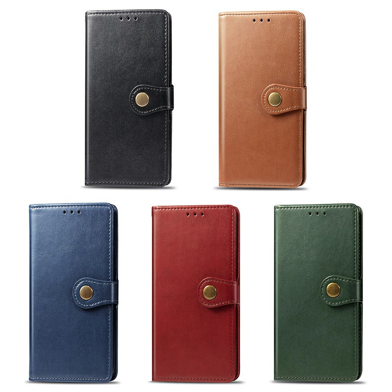 Leather Wallet Card Case Cover with Magnetic Buckle Flip Stand for Samsung Galaxy Note 10