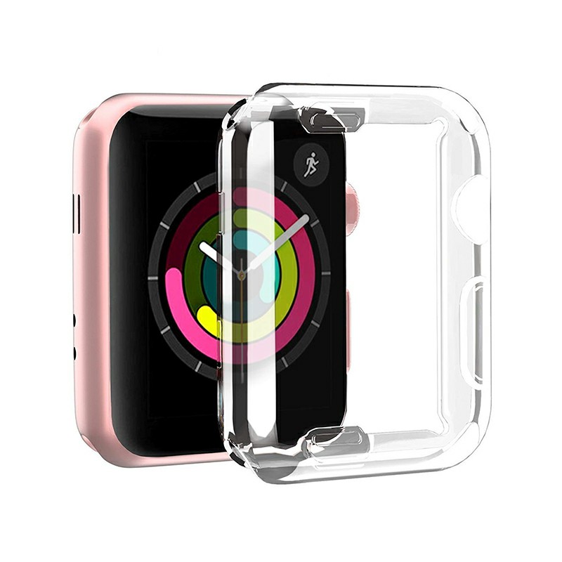High Transparent Soft TPU Apple Watch Protective Case Cover for iWatch Series 2/3 - 42mm