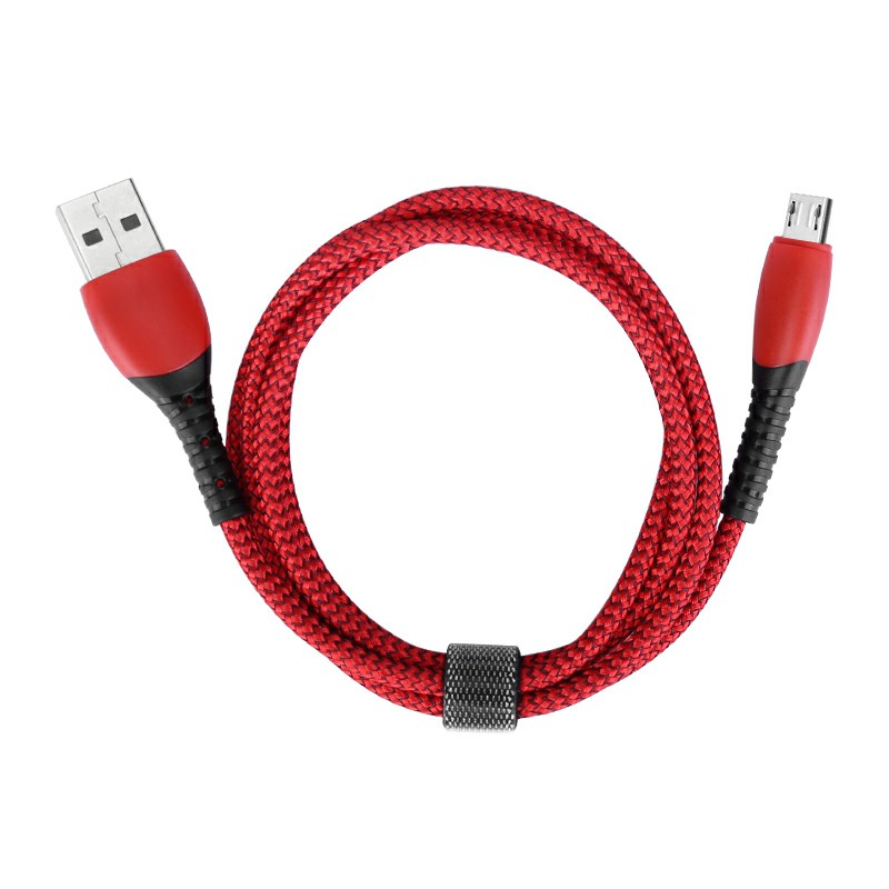 Braided Nylon Micro USB Android Charger Cable Data Line Charging Cable 1m