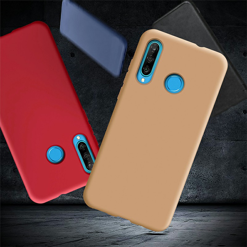 Soft TPU Case Cover Silicone Back Case Matte Phone Cover for Huawei P30 Lite