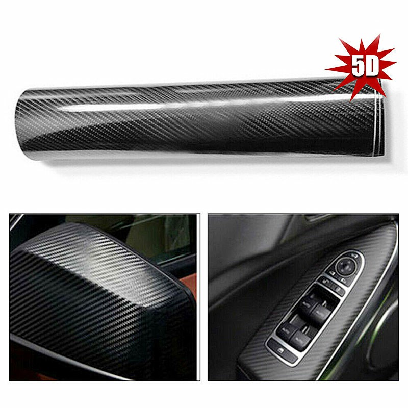 5D Carbon Fiber Vinyl Wrap Sheet Film Sticker Car Wrap Auto Film