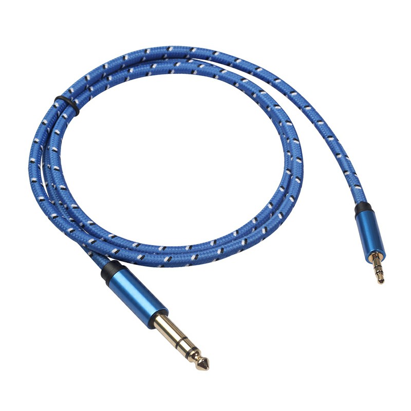 3.5mm Male to 6.5mm Male Stereo Amplifier Guitar TV computer CD Player VCD DVD MP3 Audio Cable