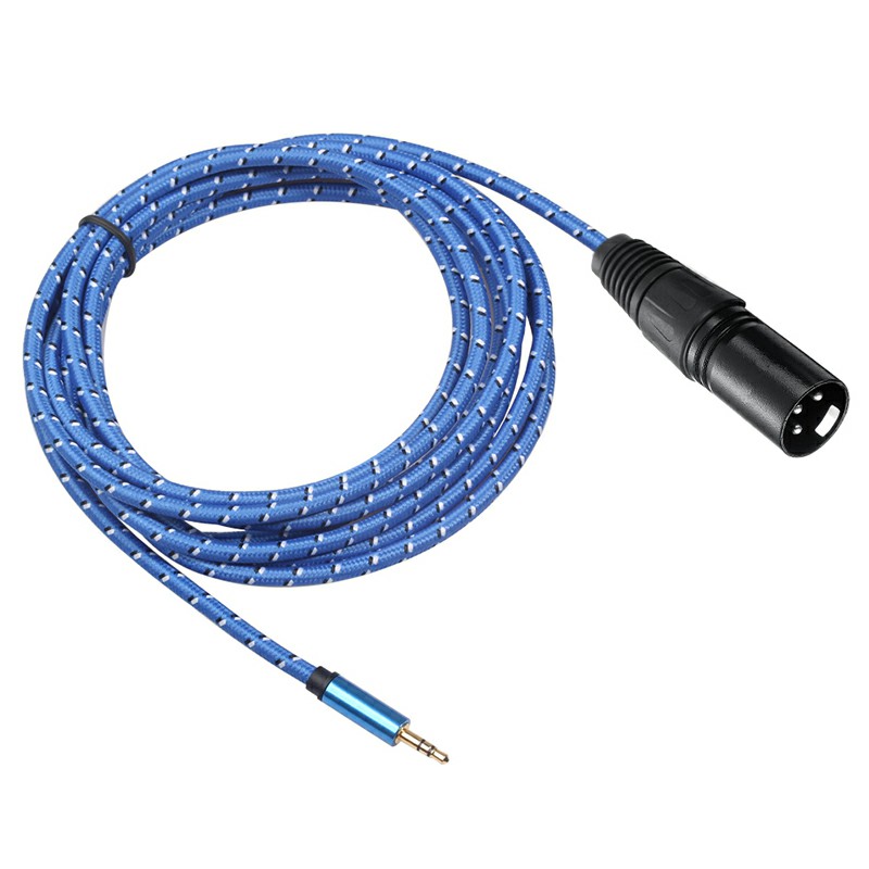 1m XLR 3Pin Cable Male to Female Shielded Microphone Wire Cord (Blue)