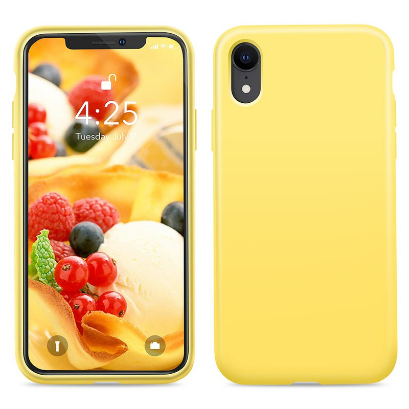 Soft Protective Phone Case Ultra Thin TPU Liquid Silicone Cover Shockproof Case for iPhone XR