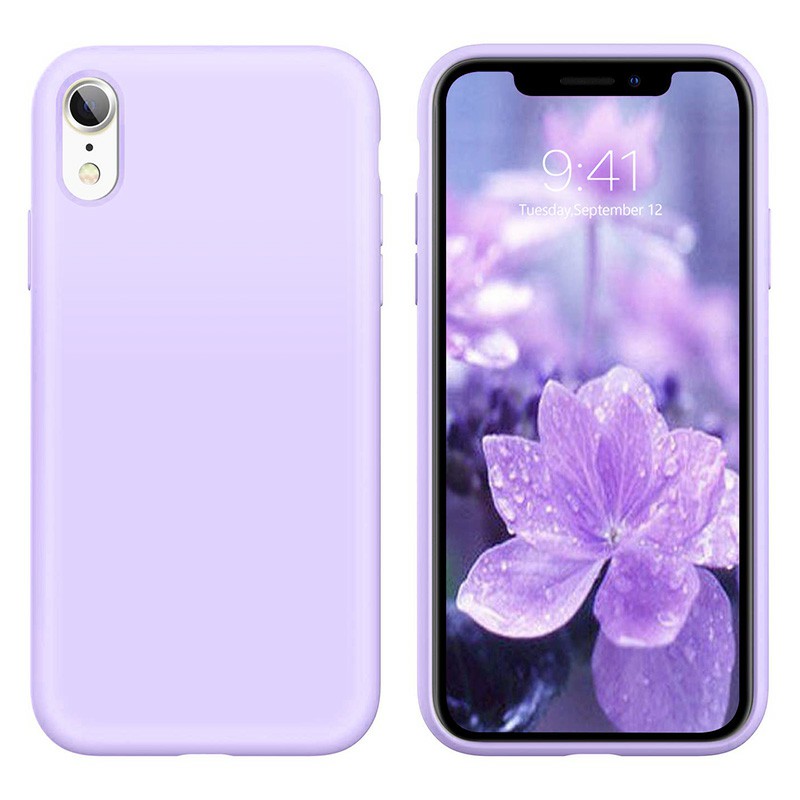 Soft Protective Phone Case Ultra Thin TPU Liquid Silicone Cover Shockproof Case for iPhone XR