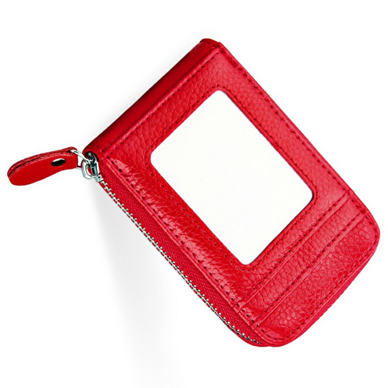 Rfid Blocking Wallet Case Anti-theft Secure Faux Leather Bank Card Holder Case Multilayer Card Cover