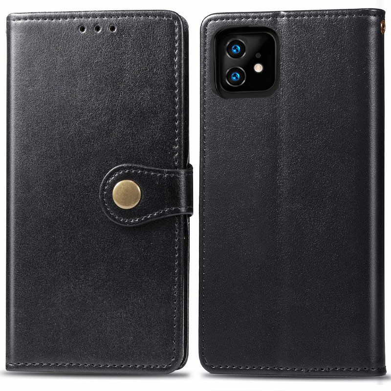 PU Leather Wallet Case iPhone Cover with Magnet Card Holder Flip Stand Cellphone Cover for iPhone 11