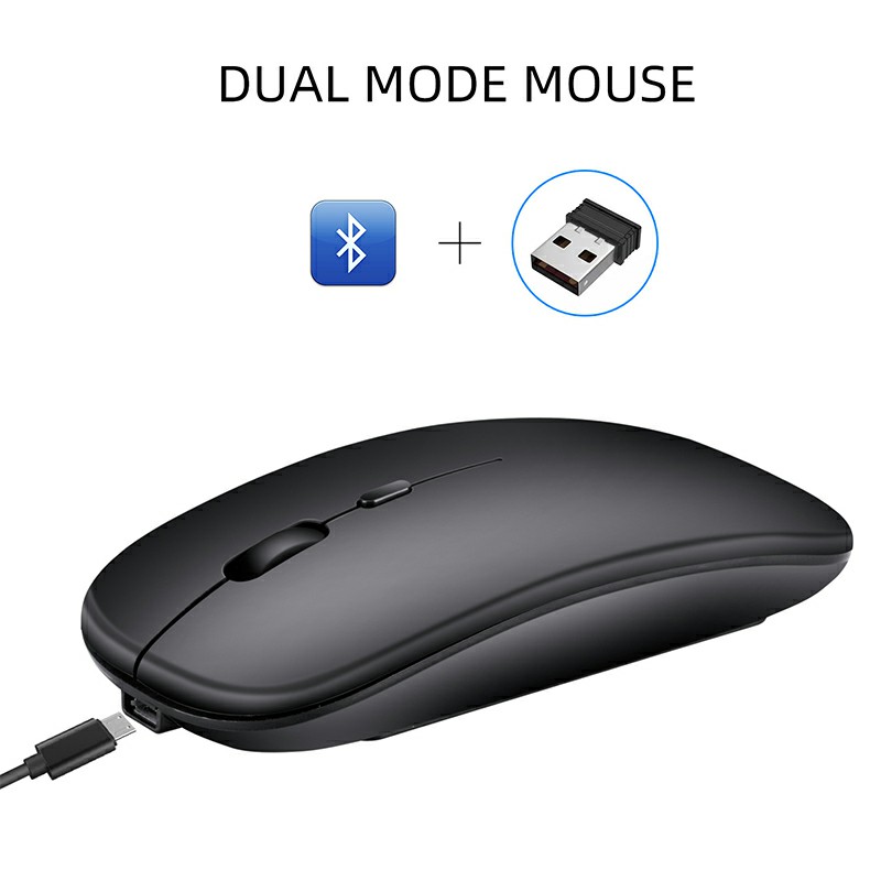 M90 Bluetooth Dual Mode 5.0 + 2.4 G Wireless 4 Keys 1600 DPI Adjustable Ergonomics Optical Vertical Mouse