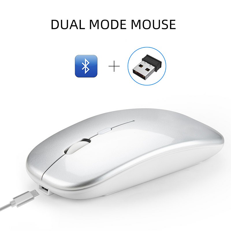 M90 Bluetooth Dual Mode 5.0 + 2.4 G Wireless 4 Keys 1600 DPI Adjustable Ergonomics Optical Vertical Mouse