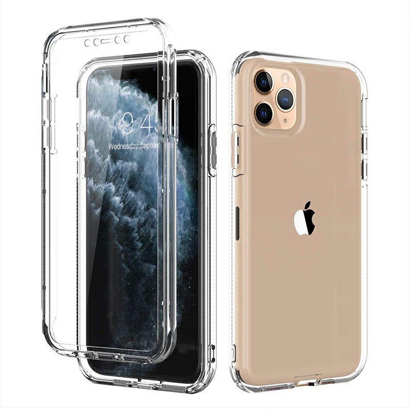 Soft and Transparent Phone Case Full Body Bumper Cover Slim TPU Phone Case for iPhone 11 Pro
