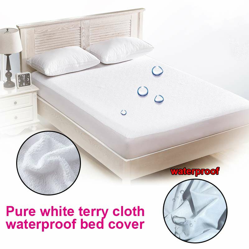 Extra Super Waterproof Terry Towel Mattress Protector Topper Cover Anti Allergy Mattress Cover