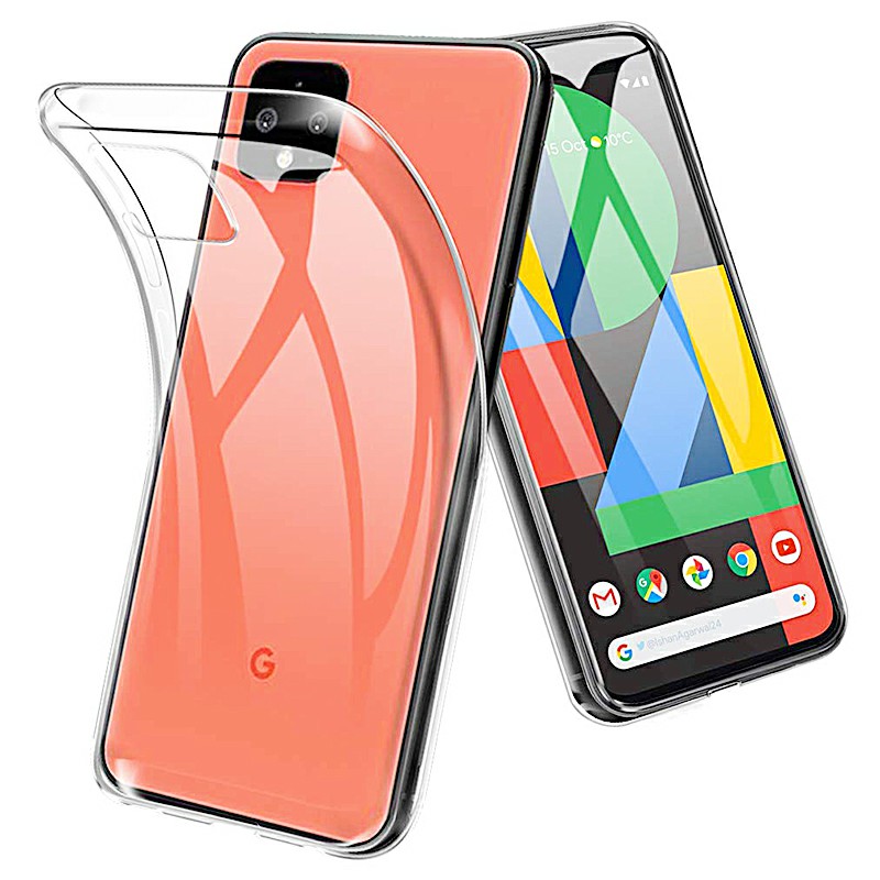 Soft TPU Phone Cover Protective Case Ultra Thin Anti Shocks Back Cover Transparent Case for Google Pixle 4