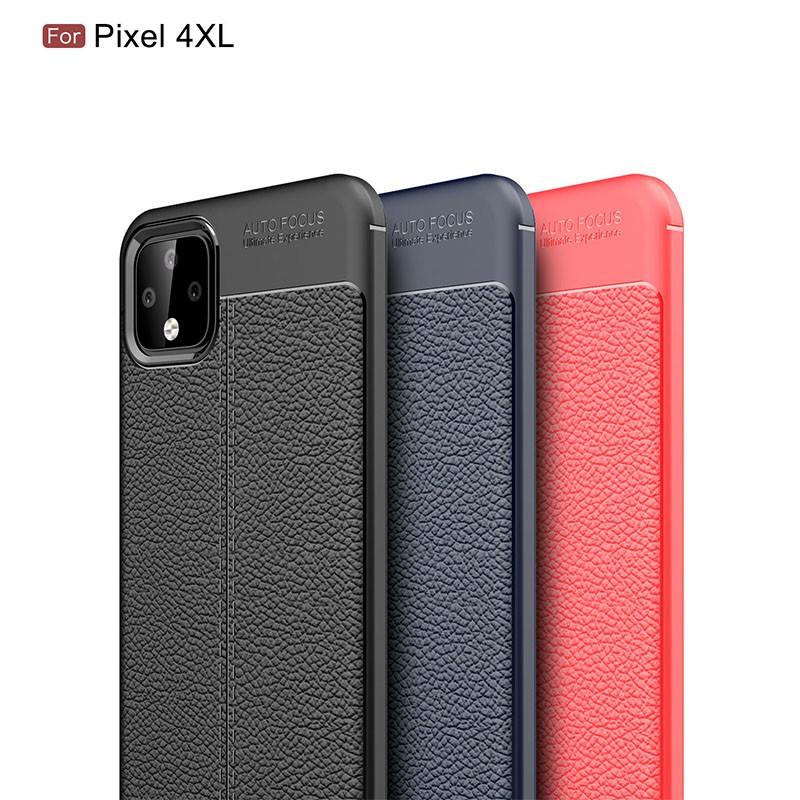 Flexible TPU Bumper Back Case Silicone Grainy Phone Cover for Google Pixel 4XL
