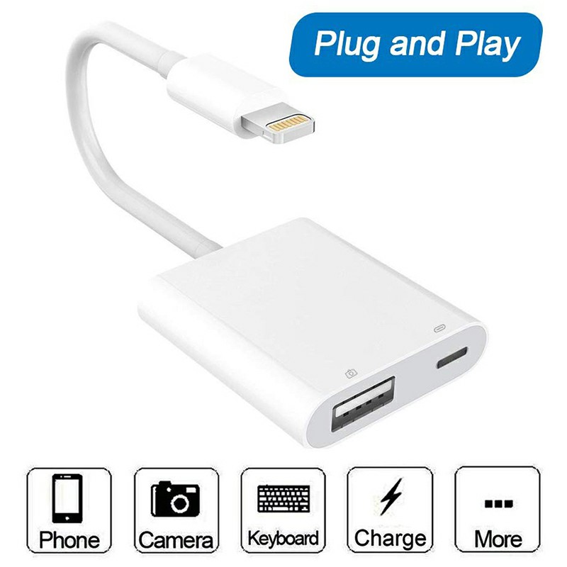 USB Camera Adapter USB 3.0 Female OTG Adapter Cable with USB Power Interface Data Sync Charging Cable
