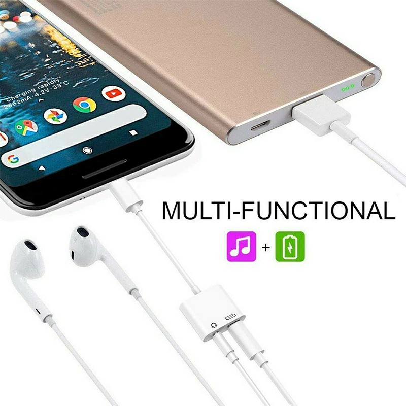 USB C to 3.5mm Headphone Jack Audio and Charging Splitter Adaptor Type C to 3.5mm Aux Adapter