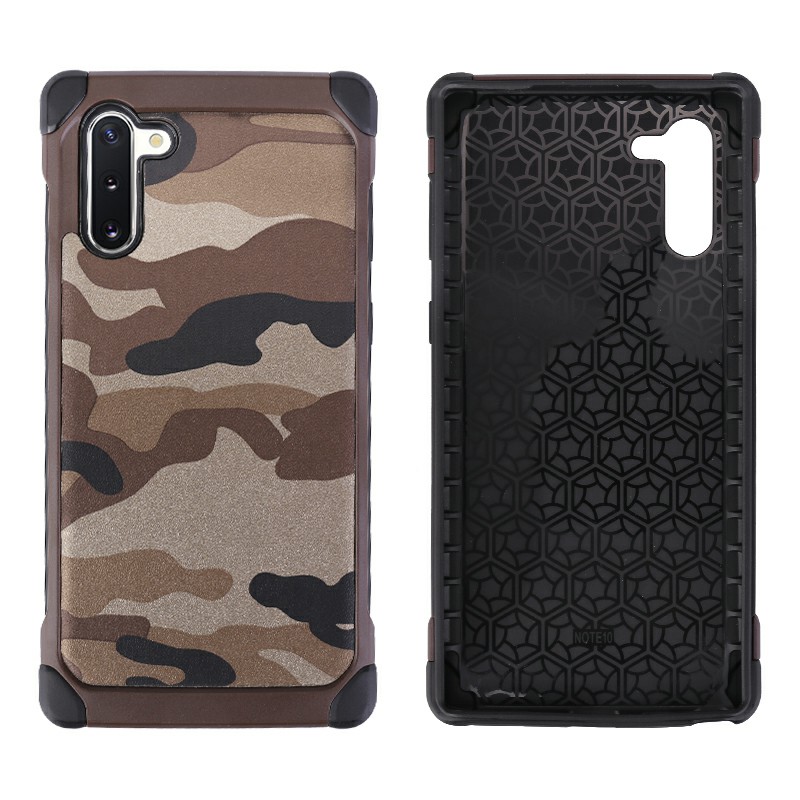Soft Silicone Frame Case Camouflage Back Case Shockproof Cover for Samsung Note 10