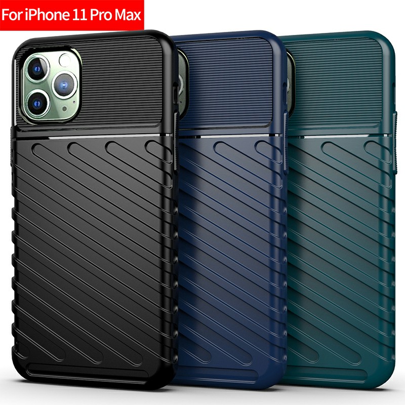 Soft TPU Textured Fitted Case Skin Thin Phone Case Mobile Phone Cover for iPhone 11 Pro Max