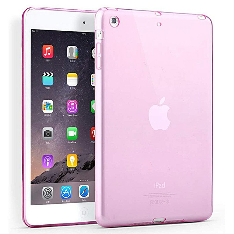 Simple Clear TPU Soft Tablet Case Protective Back Cover for iPad Mini 1 / 2 / 3