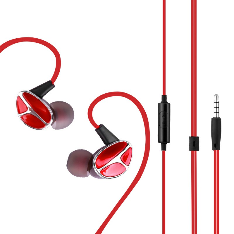 3.5mm Wired Control In-ear Earphone Creative Special Design Headphones Music Earbuds with Mic
