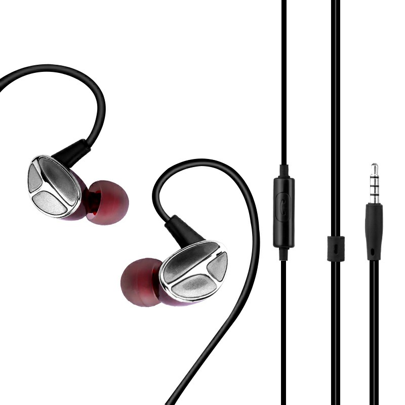 3.5mm Wired Control In-ear Earphone Creative Special Design Headphones Music Earbuds with Mic