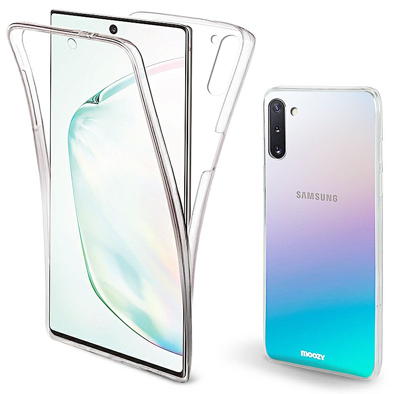 360 Degree Full Body Protective Phone Case Slim TPU Cover and Screen Protector for Samsung Note 10