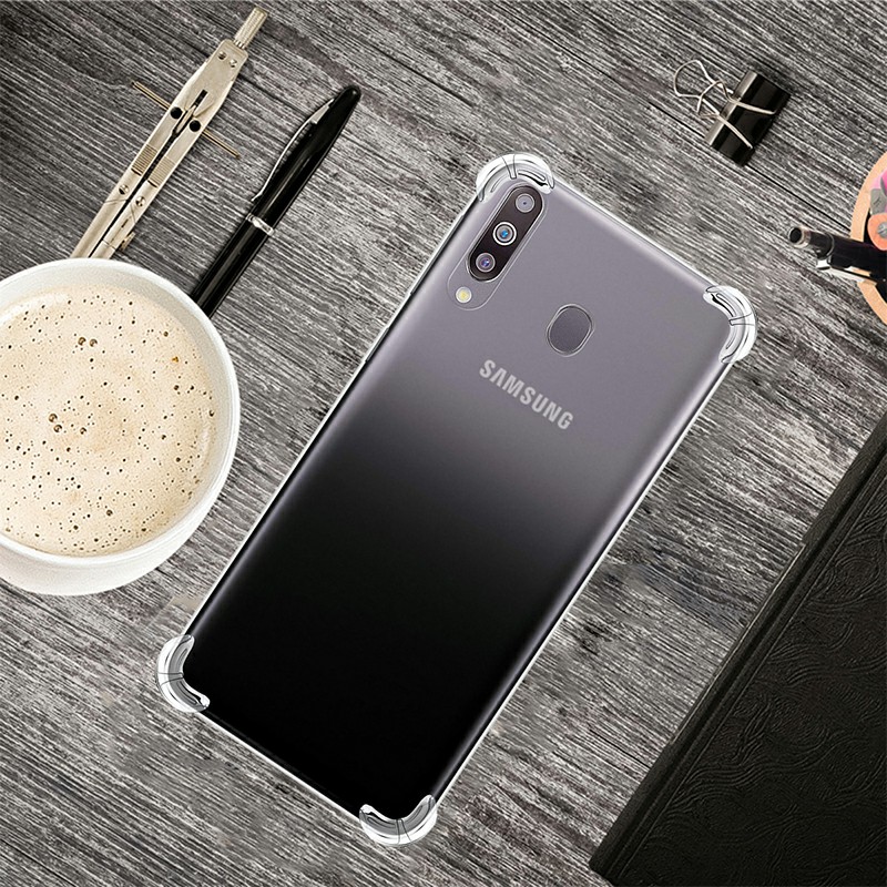 Bumper Slim Phone Back Cover Soft TPU Silicon Protective Skin Case for Samsung Galaxy A20S