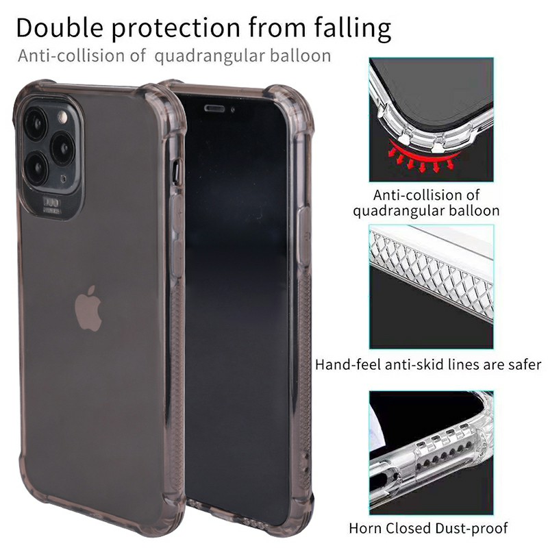 Ultra Slim Back Bumper Cover Soft TPU Rubber Fitted Skin Silicone Protective Case for iPhone 11 Pro