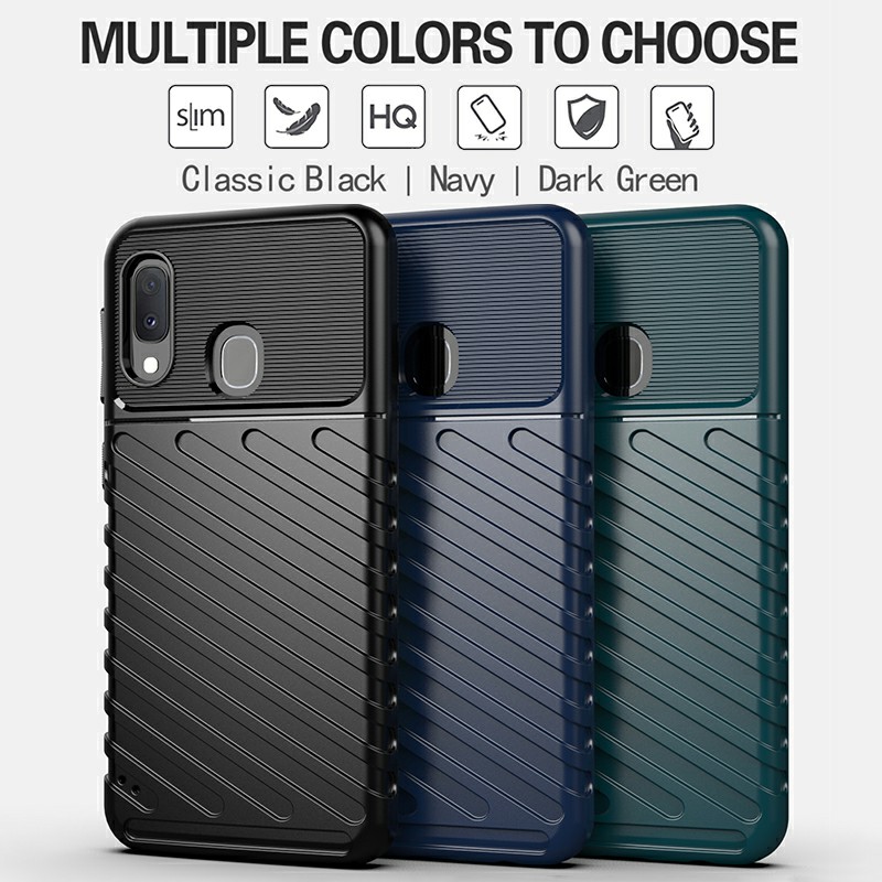 Slim Back Cover Soft TPU Phone Case Bumper Case for Samsung Galaxy A20E