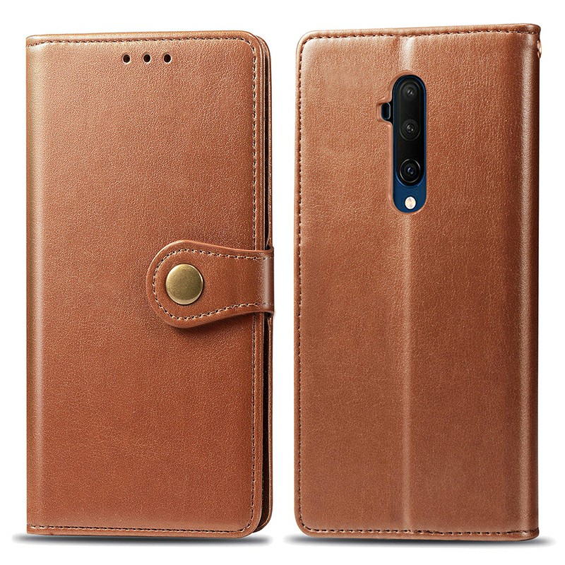 Flip Stand Cover Magnetic PU Leather Wallet Case Full Wrap Phone Cover for OnePlus 7T Pro
