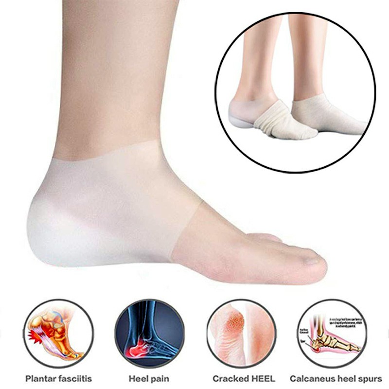 Invisible Height Lift Insoles Heel Pad Sock Liners Increase Insole Pain Relief for Men and Women