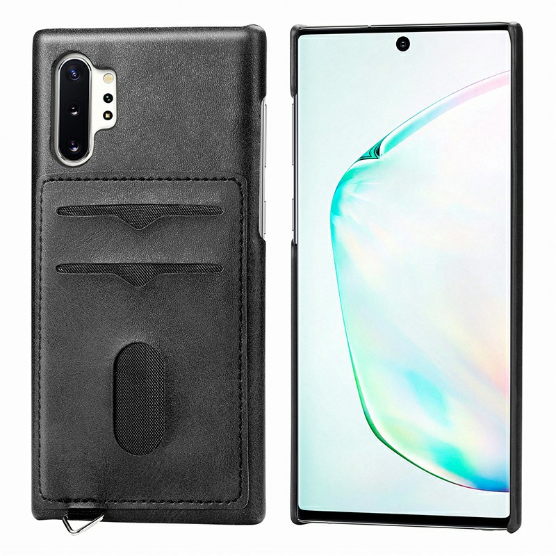 Leather Wallet Case with Two Card Slots Shockproof Back Cover for Samsung Galaxy Note 10 Plus