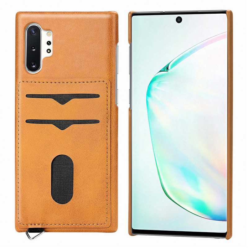Leather Wallet Case with Two Card Slots Shockproof Back Cover for Samsung Galaxy Note 10 Plus