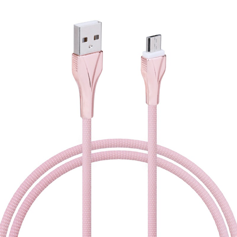 1m Fabric Braided Micro USB Android Charger Cable Durable Charging Line