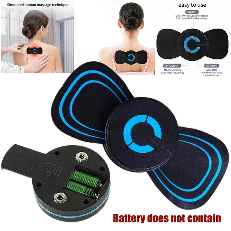 Portable Battery Power Mini Electric Neck Massager Cervical Massage Back Massager Stimulator