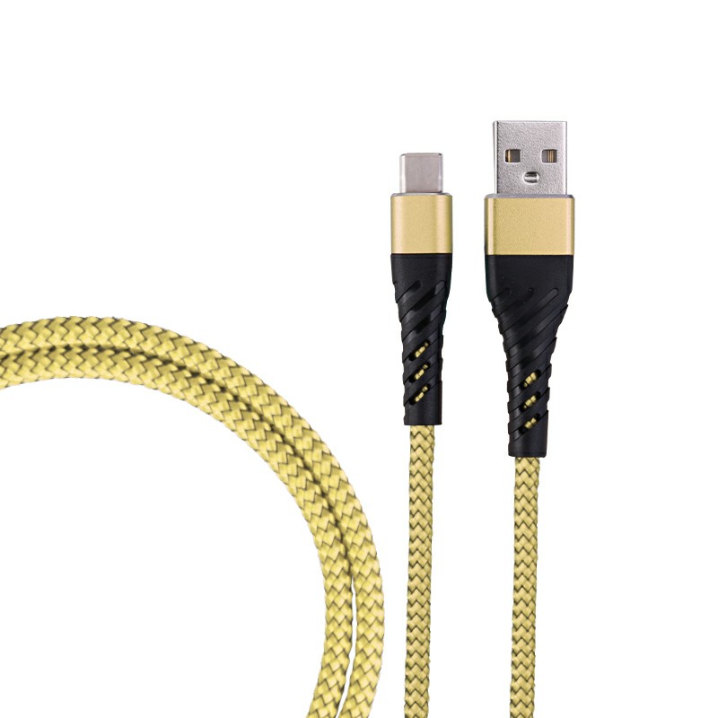 1m Nylon Braided Type C USB 3.1 Charge Cable Durable USB C Charger Cable